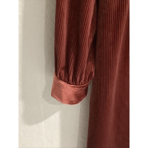 Lost + Wander Women's Long Sleeve Ms. Charmer Wrap Dress Auburn SZ M NWOT - Picture 8 of 10